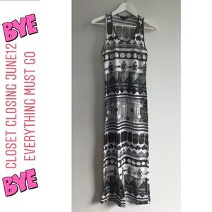 TOPSHOP MIDI SHEER GEOMETRIC DRESS